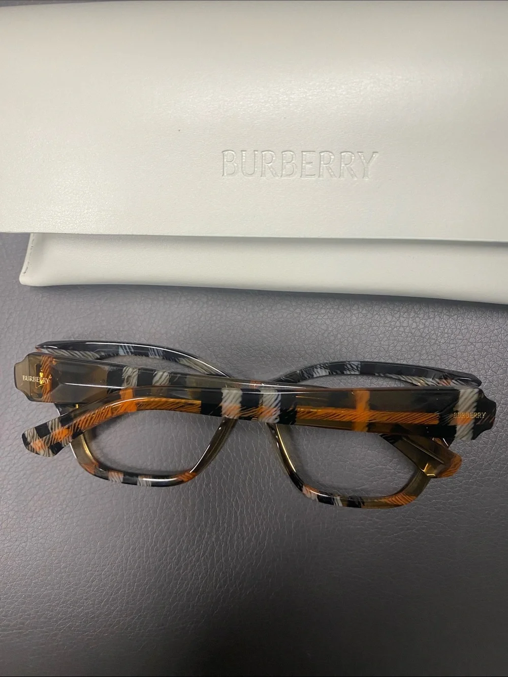 Burberry Women's Tortoiseshell Pattern Acetate Glasses - Brown & Black
